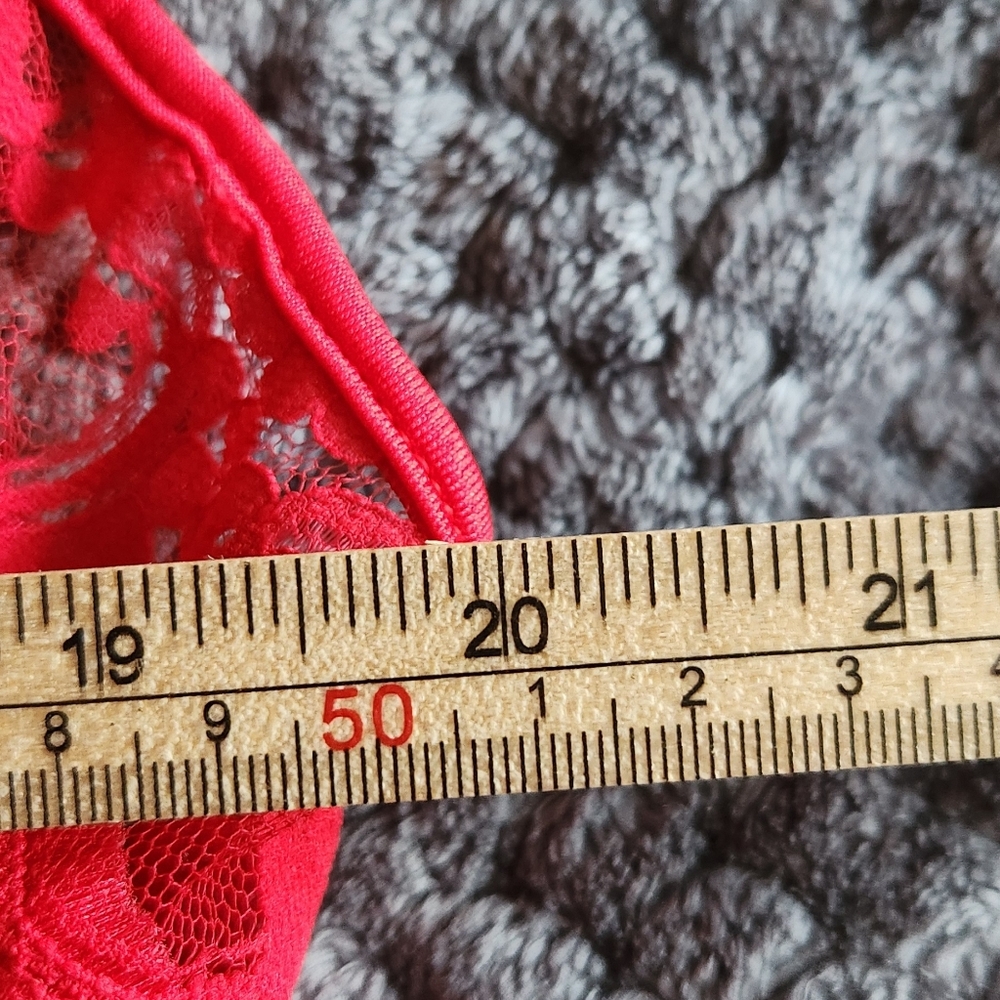 Partners Intimates Vintage Red maxi  Slip Dress - Probable Large to XL - Picture 5 of 6